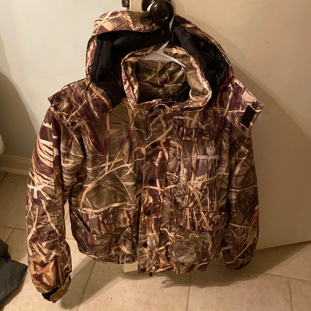 Mens game winner hooded jacket large